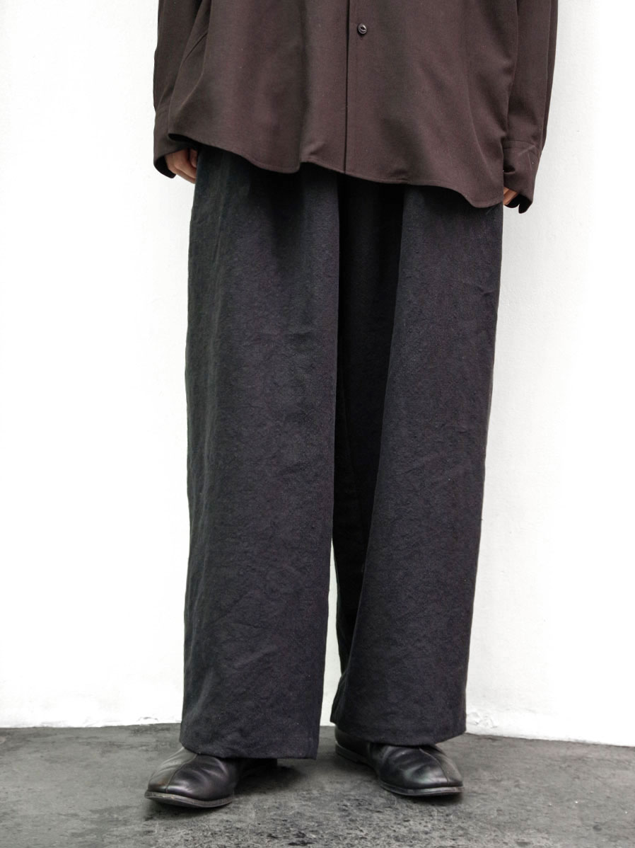 YOKO SAKAMOTO "BAGGY EASY PANTS" - BLACK
