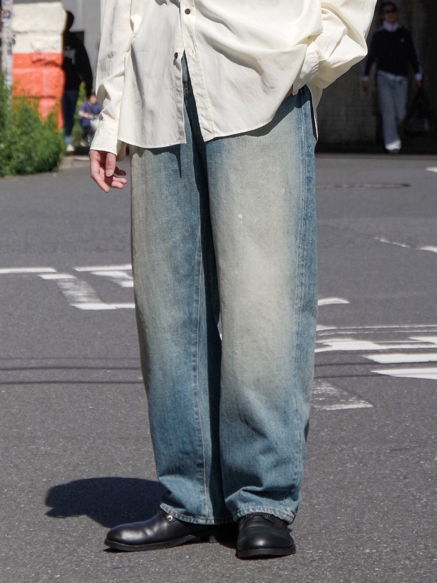 YOKO SAKAMOTO "5POCKET EASY PANTS" - FADE INDIGO