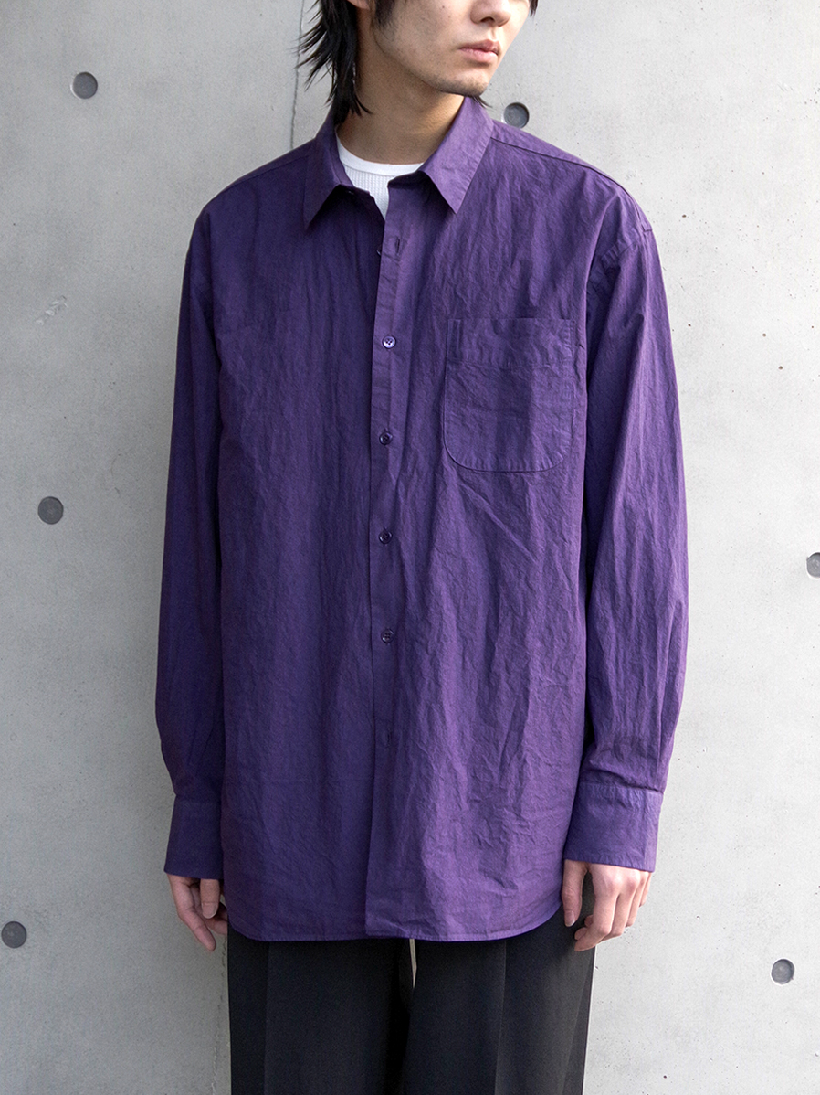 YOKO SAKAMOTO "REGULAR COLLAR SHIRT" - PURPLE