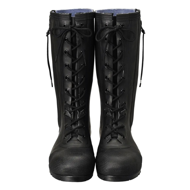 AB090(Black) Rubber Safety Lace-up Boots HSS-001 / AB090(ブラック