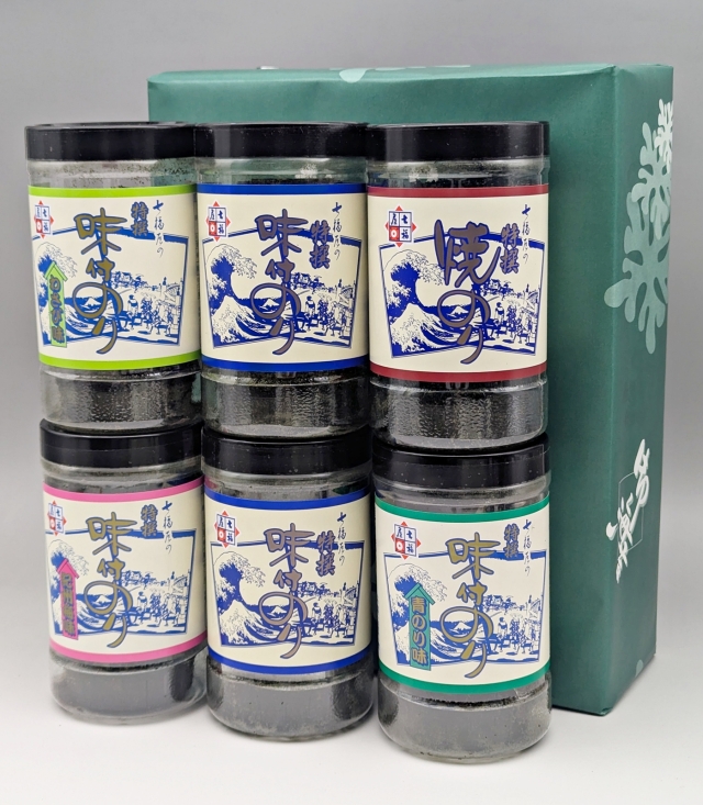 【彩−６】バラエティー海苔ギフト6本詰「内祝い・手土産・ご挨拶」などご贈答に