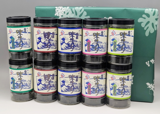 【彩−１０】バラエティー海苔ギフト10本詰「内祝い・手土産・ご挨拶」などご贈答に