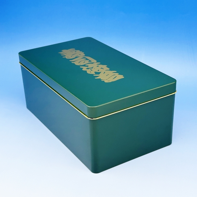 海苔 蝶番缶【半切用】（濃緑色）