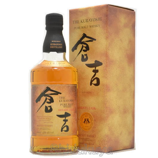 鳥取県倉吉市　松井酒造　マツイピュアモルトウイスキー　倉吉　シェリーカスク　７００ｍｌ