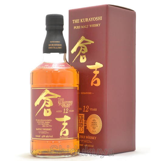 マツイピュアモルトウイスキー【倉吉12年】700mlの取扱販売店：酒の  