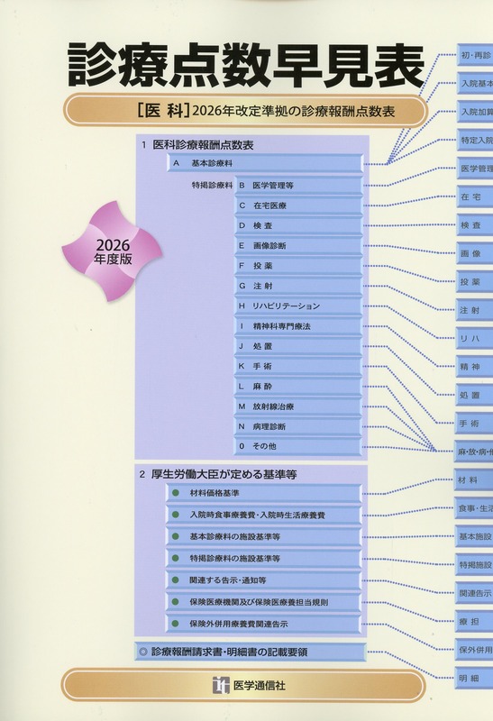 診療点数早見表 2026年度版 : [医科]2026年改定準拠の診療報酬点数表 診療点数早見表 2026年度版 ［医科］2026年改定準拠の診療報酬点数表