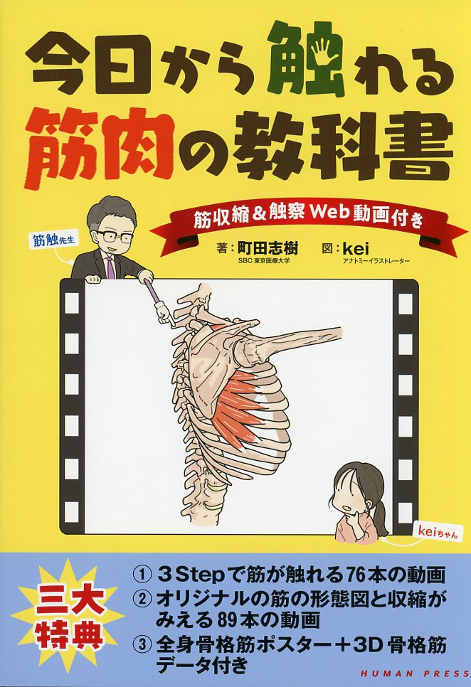 今日から触れる筋肉の教科書～筋収縮＆触察　Web動画付き