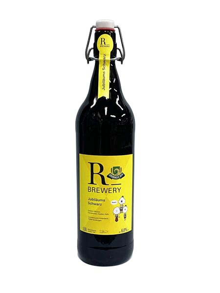 R_BREWERY クラウドファンディング限定ビール　Jubiläum Schwarz ユビレウムシュバルツ 黒ビール 1L