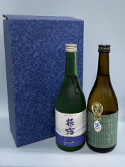 萩乃露　雨垂れ石を穿つ 特別純米　十水仕込み と　純米大吟醸エチュード 無ろ過生原酒　出品純米大吟醸酒の習作（化粧箱入り）