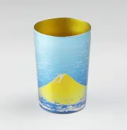 二重チタンタンブラー 金富士 ホリエ 日本製 桐箱 入り