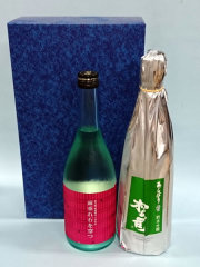 松の司純米吟醸 あらしばりと萩乃露　雨垂れ石を穿つ 特別純米　十水仕込み 生