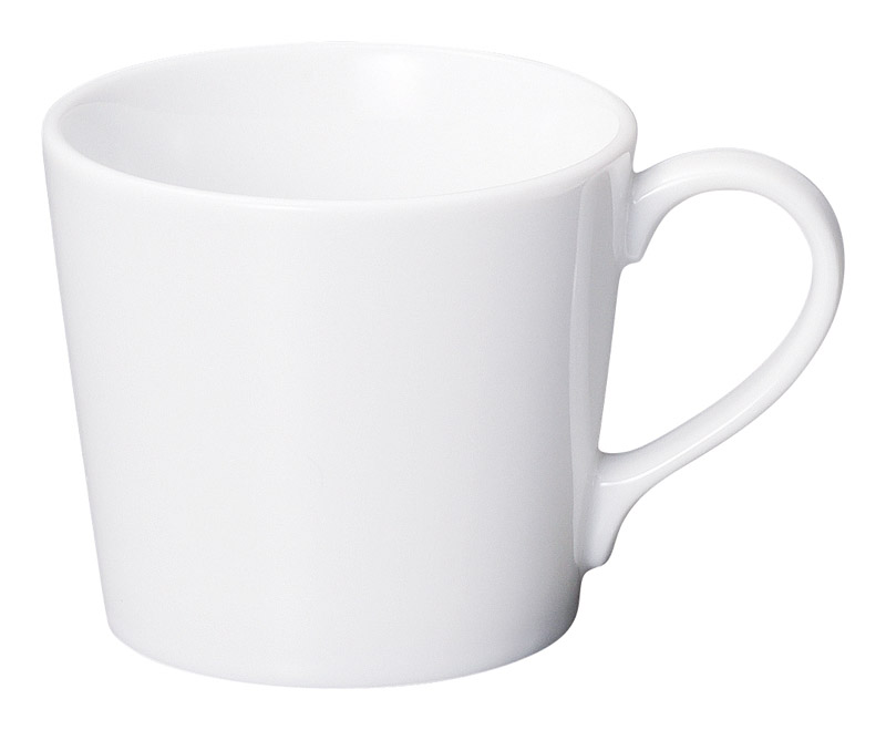 マグカップ 陶器 300ml おしゃれ かわいい 白い食器 四季彩陶器 美濃焼 業務用 パシオン ピュア ホワイト 19700050