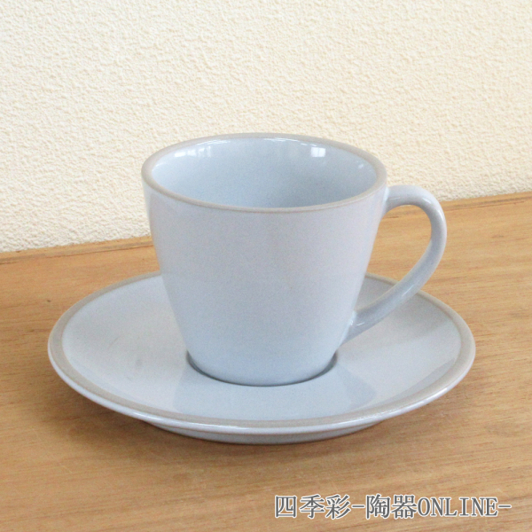 コーヒーカップ ソーサー おしゃれ マイルドホワイト カップアンドソーサー 四季彩陶器 美濃焼 業務用 洋食器 ルスト 10513052-10513055