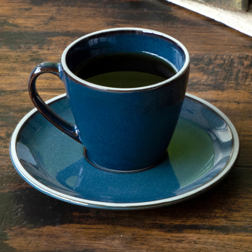 コーヒーカップ ソーサー モード ブルー ルスト