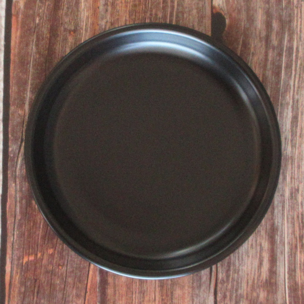取り皿 おしゃれ 陶器 19cm ケーキプレート 食器 黒い食器 四季彩陶器 美濃焼 業務用 ギャラクシー ロッテンロー 11130006