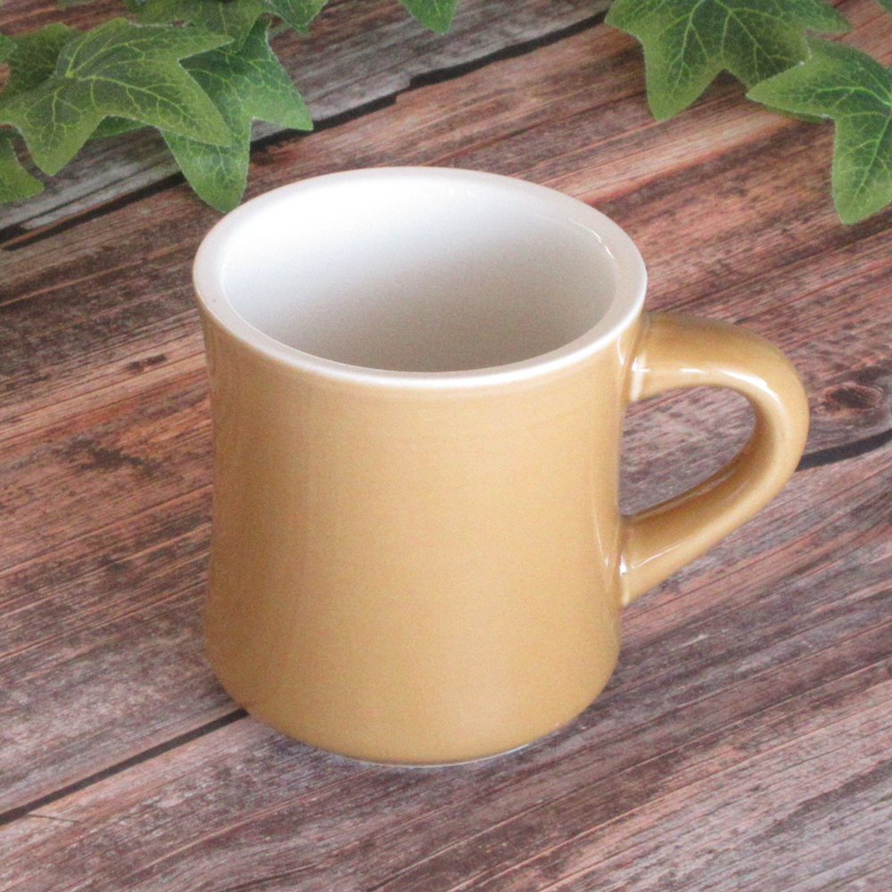 マグカップ 陶器 340ml おしゃれ かわいい ダイナー  四季彩陶器 美濃焼 業務用 カントリーサイド アンバー 11360051