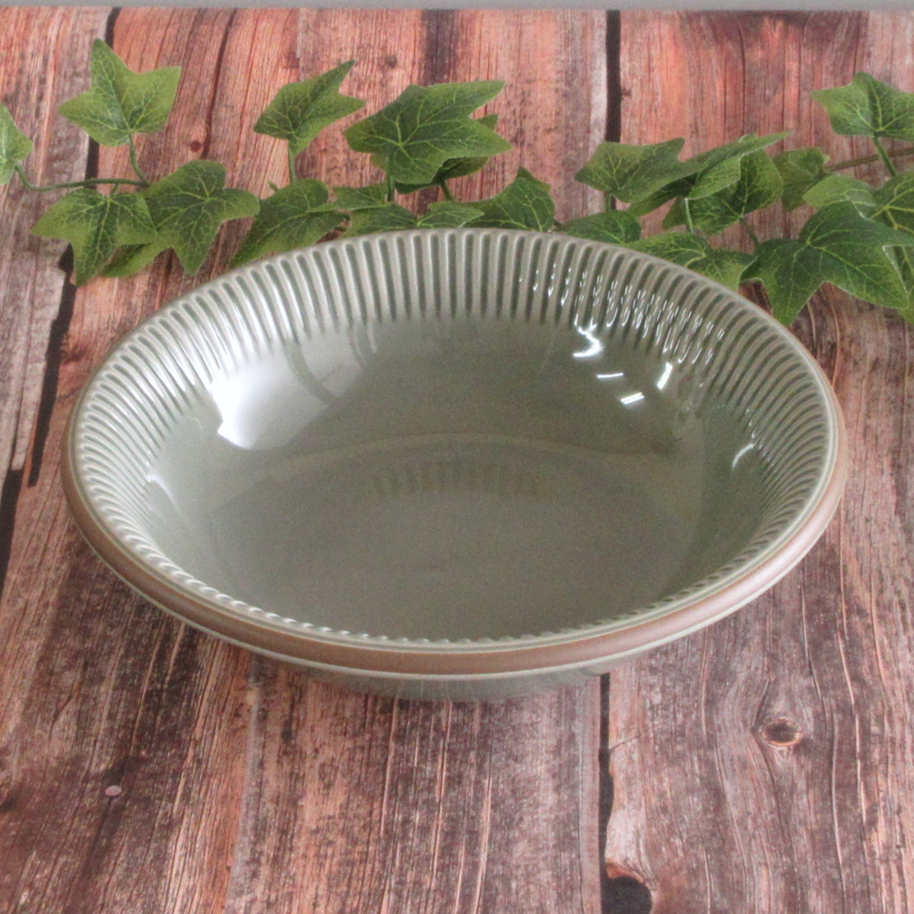 スープ皿 パスタ皿 深皿 24cm 四季彩陶器 美濃焼 業務用 食器 サザンバレー ファームグリーン 11417015