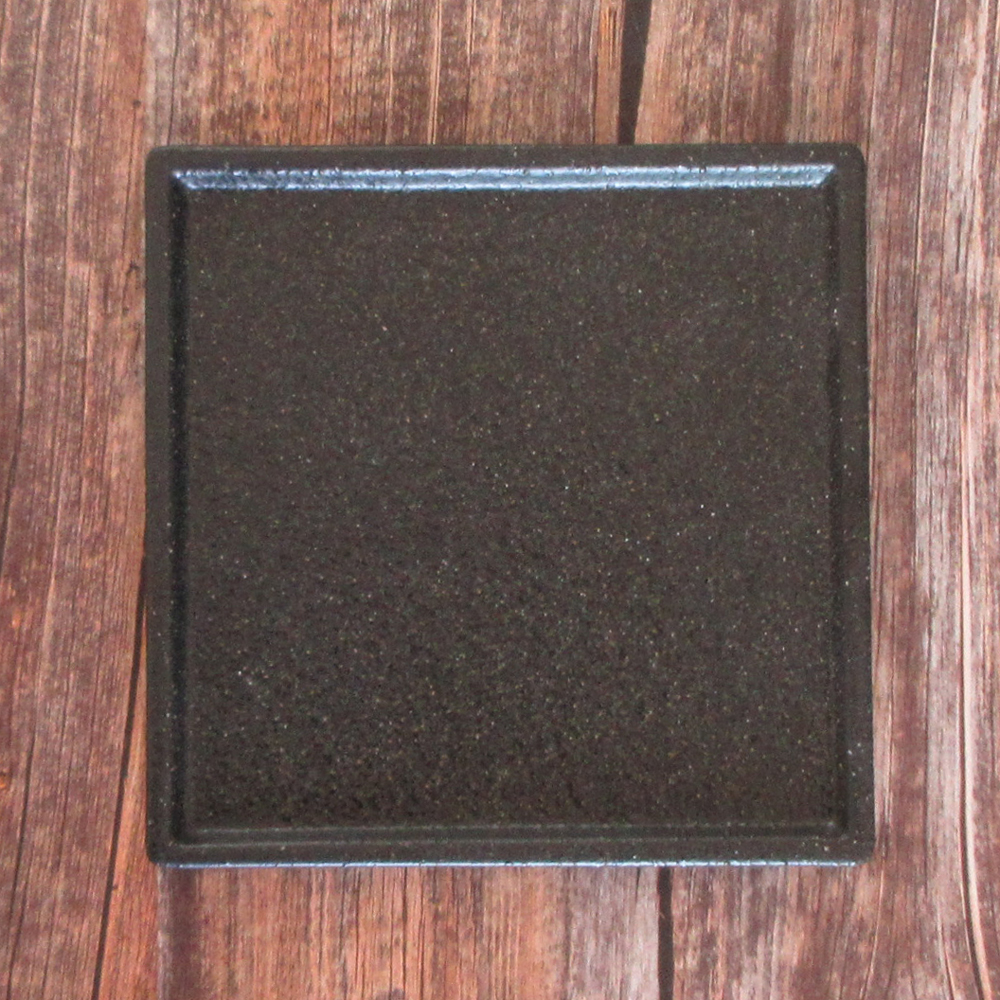 角皿 おしゃれ 大皿 27cm 皿 正方形 ワンプレート皿 盛皿 洋食器 黒い食器 四季彩陶器 美濃焼 業務用 ヘリテージ 11731061