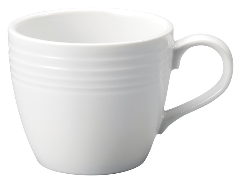 マグカップ 陶器 おしゃれ 320ml 白い食器 かわいい 四季彩陶器 美濃焼 業務用 オービット フロスティーホワイト 12600050