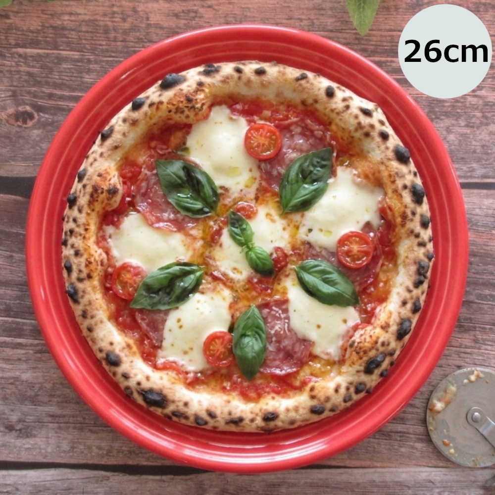 パスタ皿 カレー皿 おしゃれ 26cm ディナープレート 四季彩陶器 美濃焼 業務用 オービット ローズレッド 12640002