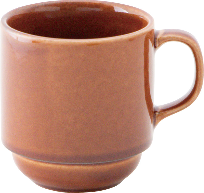 マグカップ 陶器 スタッキング おしゃれ かわいい 280ml 四季彩陶器 美濃焼 業務用 モンターニュ シェンナ 12742050