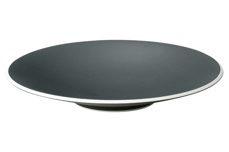 パスタ皿 23cm 黒 正面