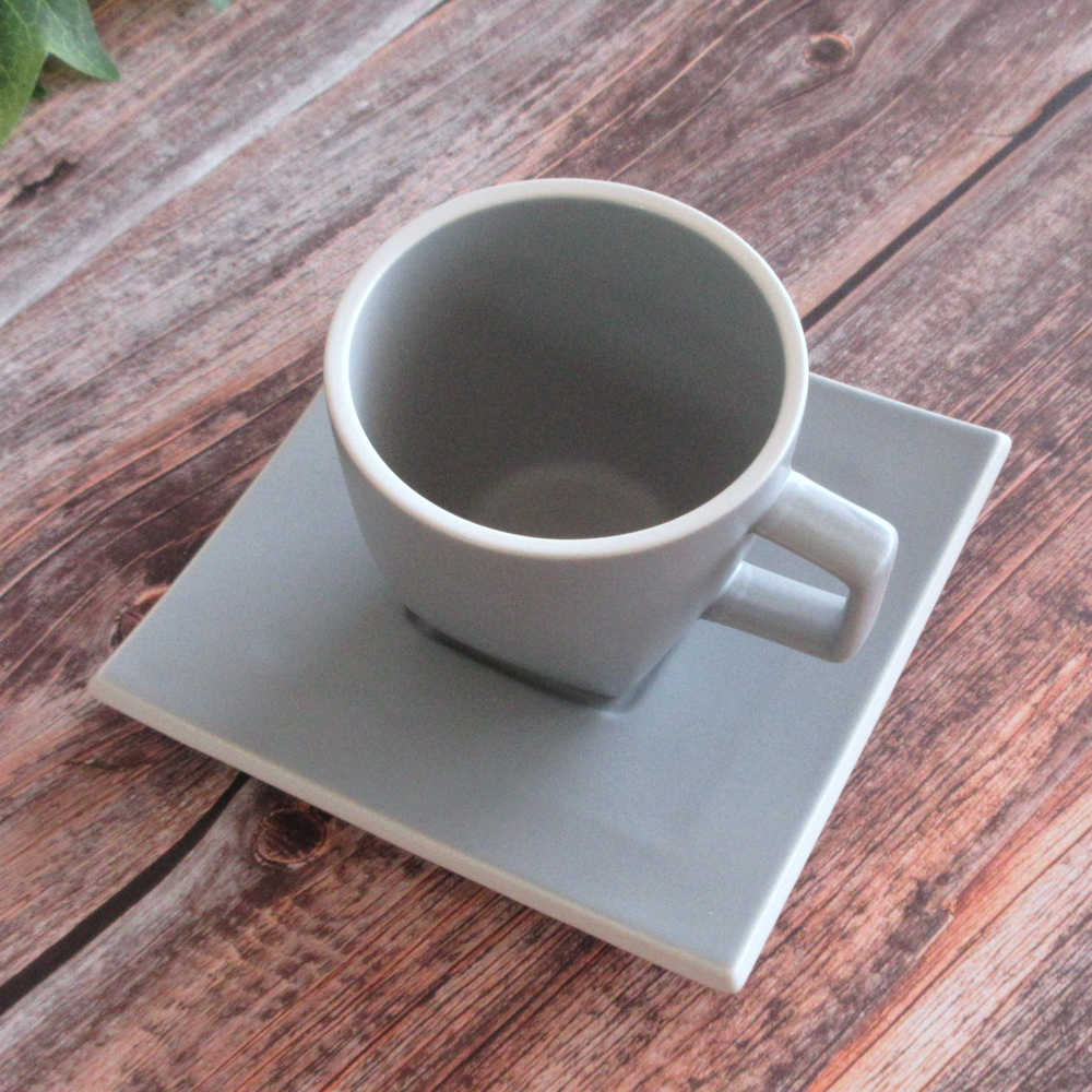 コーヒーカップソーサー おしゃれ 陶器 カップアンドソーサー 食器 四季彩陶器 美濃焼 業務用 カルマ アーバングレー 12973052 12973055