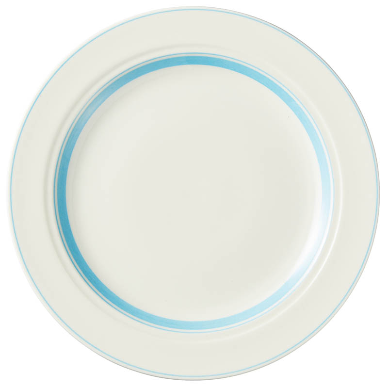 ケーキ皿 おしゃれ 17cm デザートプレート 陶器 インスタ映え 四季彩陶器 美濃焼 業務用 カントリーサイド ペールブルー 13424007