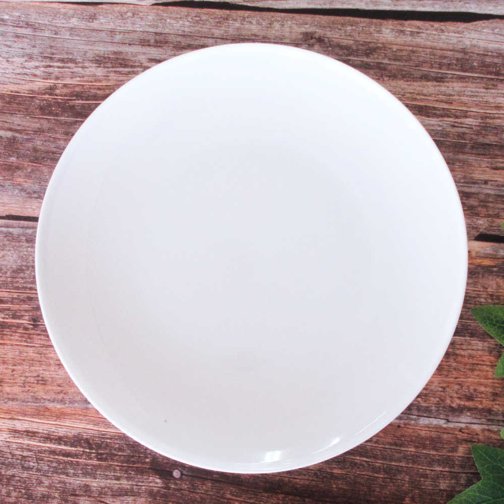 主菜皿 パスタ皿 おしゃれ シンプル 白 22cm 四季彩陶器 美濃焼 業務用 フィノ ピュアホワイト 13600005