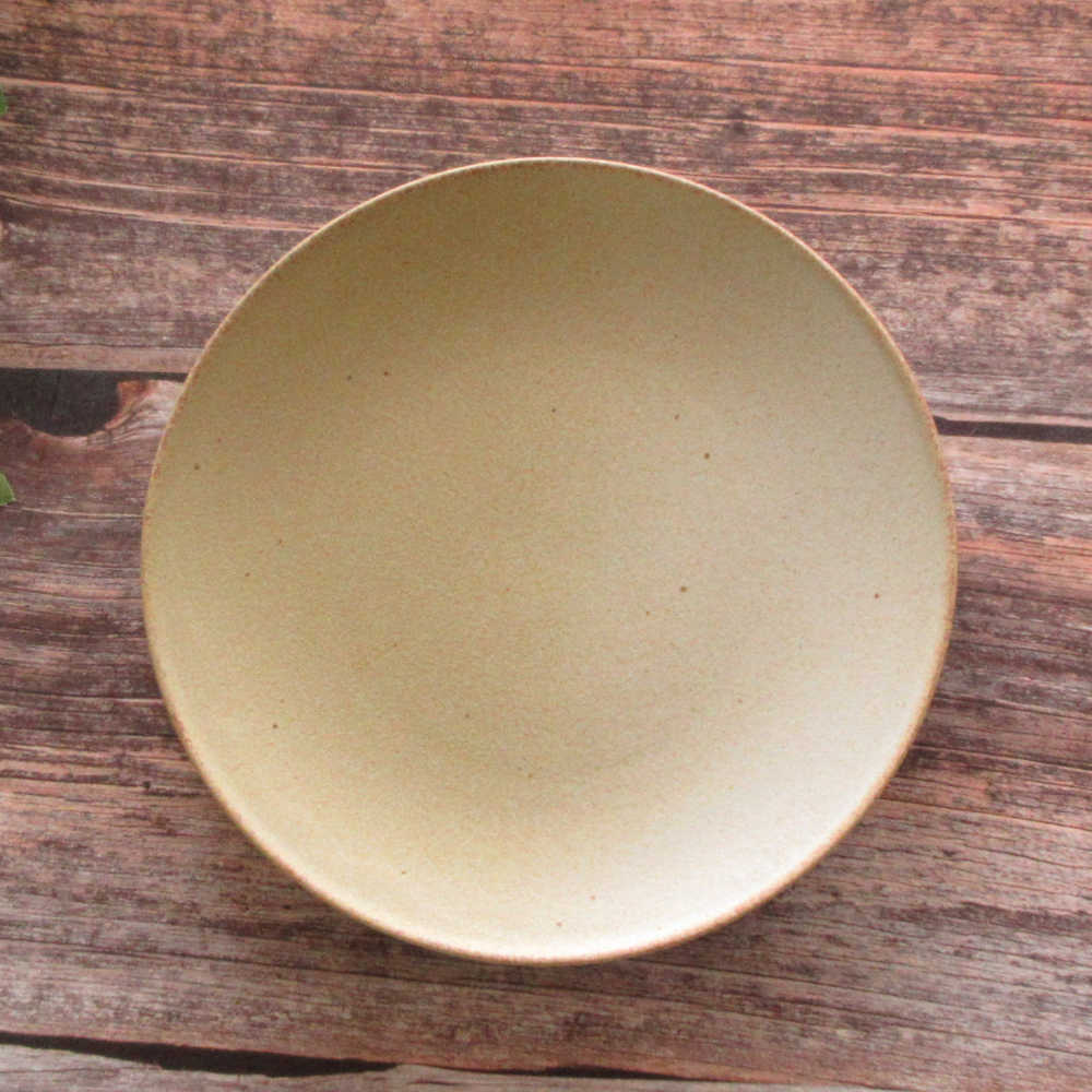 パスタ皿 刺身皿 おしゃれ シンプル 黄 22cm 四季彩陶器 美濃焼 業務用 フィノ デューンイエロー 13623005