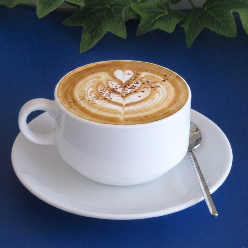 カプチーノカップソーサー おしゃれ スタッキング カップアンドソーサー 白い食器 洋食器 四季彩陶器 美濃焼 業務用 プラージュ 13800051-12700055