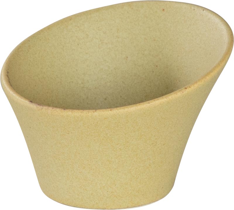 ボウル 食器 おしゃれ 7cm 陶器 四季彩陶器 美濃焼 業務用 スパイアー デューンイエロー スラントトールボウル 15023089