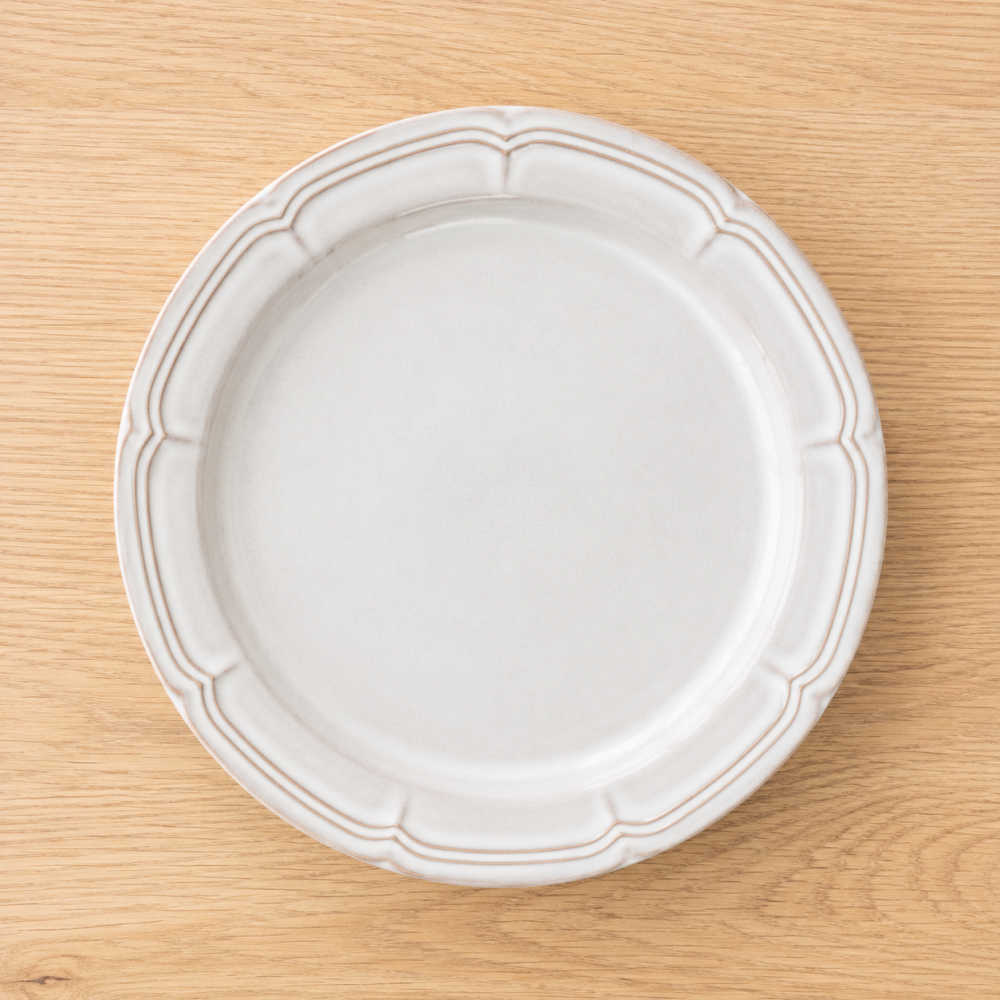 光洋陶器 ラフィネ パスタ皿 カレー皿 おしゃれ 23cm 白 食器 北欧風 インスタ映え 四季彩陶器 美濃焼 業務用 スモークホワイト 15910104