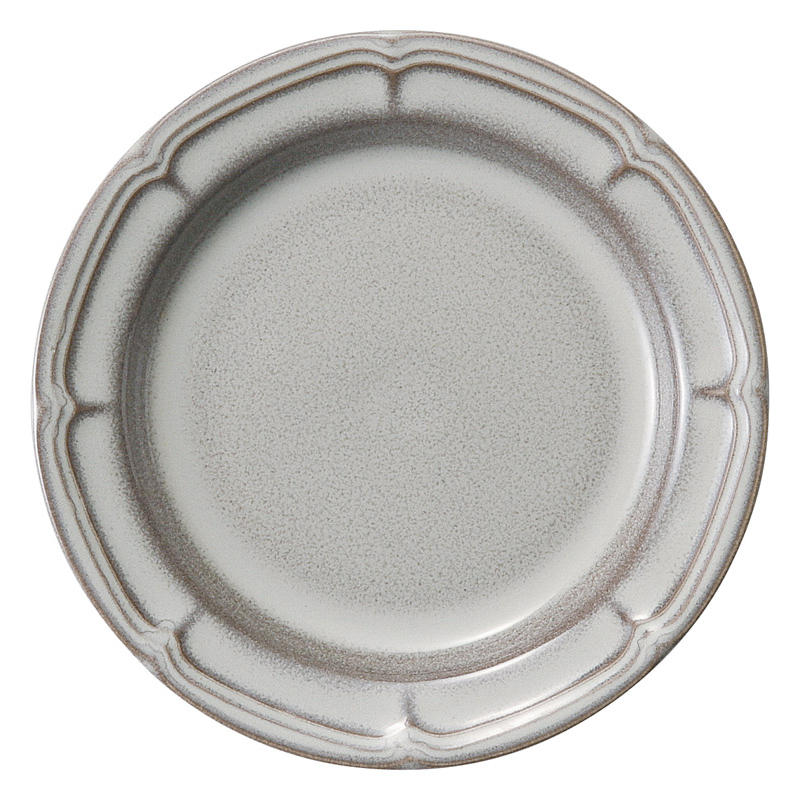 光洋陶器 ラフィネ 取り皿 おしゃれ 16cm 陶器 パン皿 リム 皿 北欧風 おしゃれ インスタ映え 四季彩陶器 美濃焼 業務用 ストームグレー 15973108