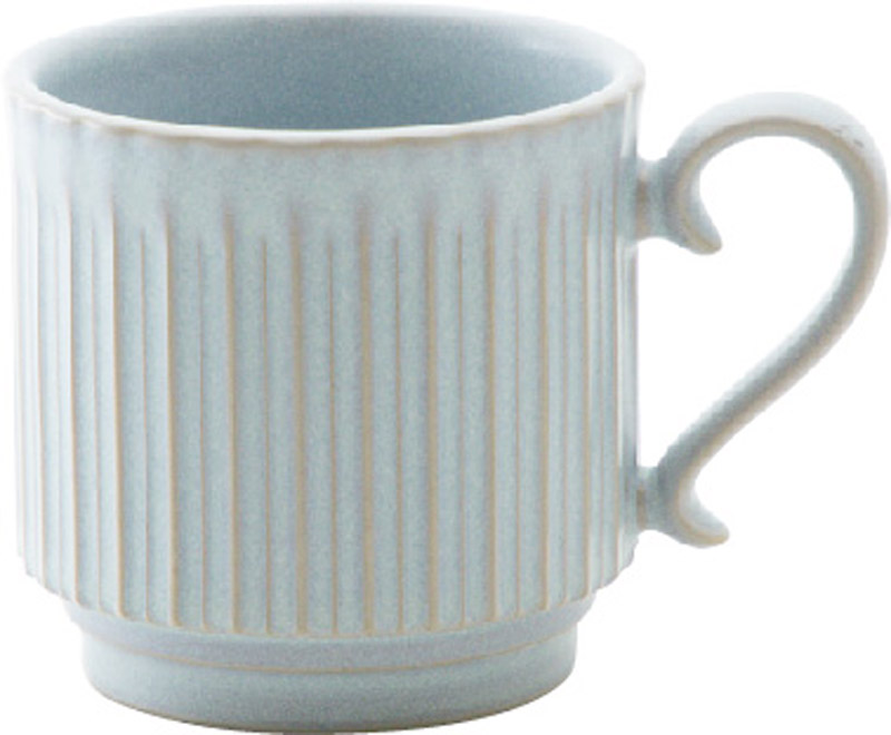 マグカップ スタッキング 陶器 380ml おしゃれ かわいい 大きめ 四季彩陶器 美濃焼 業務用 ストーリア シャビーブルー 16780450
