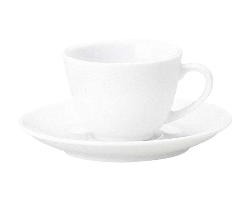 コーヒーカップソーサー おしゃれ 白 カップアンドソーサー 160ml 陶器 四季彩陶器 美濃焼 業務用 食洗器対応 来客用 フォンテ 17100052-17000055