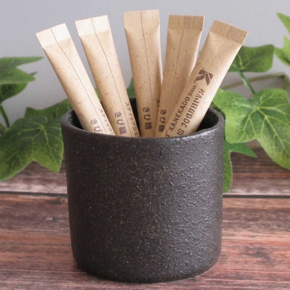 スティックシュガー入れ ペーパーナプキンホルダー 陶器 黒備前 エボニー 17331069