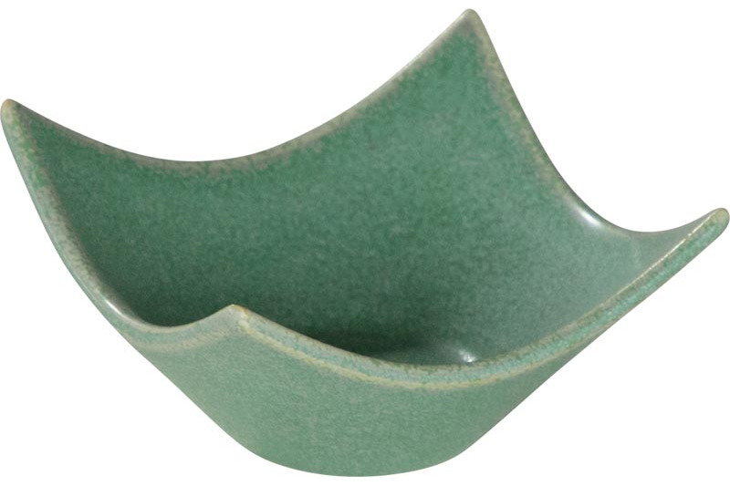 ボウル 食器 おしゃれ 8cm 四角 四季彩陶器 美濃焼 業務用 グラッセ シャープスクエアー ビロウドグリーン 17671059