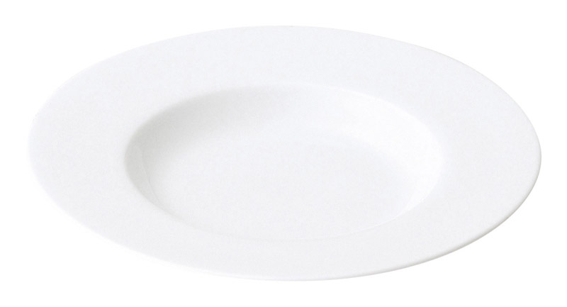 パスタ皿 スープ皿 おしゃれ 25cm リム皿 洋食器 白い食器 四季彩陶器 美濃焼 業務用 ジャルディン リムスープボウル 18000012