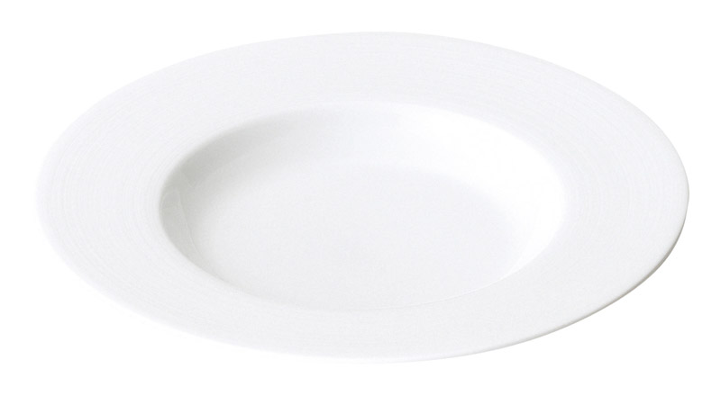 パスタ皿 スープ皿 おしゃれ 25cm リム皿 洋食器 白い食器 四季彩陶器 美濃焼 業務用 イマージュ 18300012