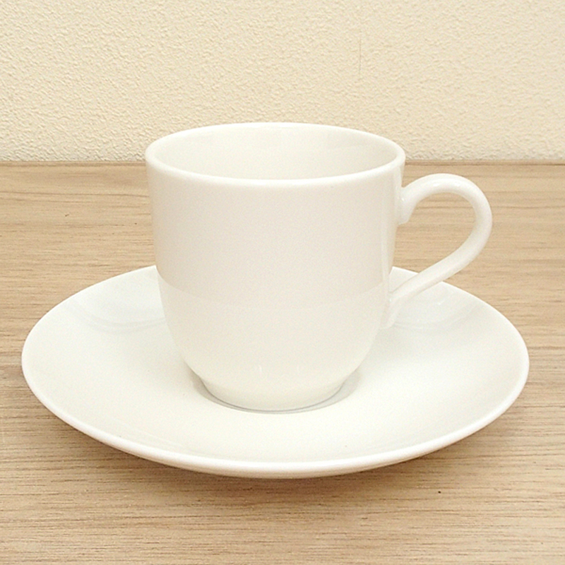 陶器 コーヒーカップ ソーサー 白 おしゃれ カップアンドソーサー 170ml 日本製 四季彩陶器 美濃焼 業務用 食洗器対応 来客用 ソレイユ 19700152-13120055