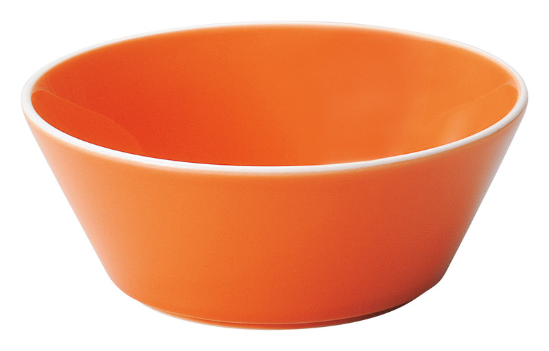 ボウル 食器 おしゃれ 12cm ライスボウル 陶器 四季彩陶器 美濃焼 業務用 パシオン オランジュ 19751026