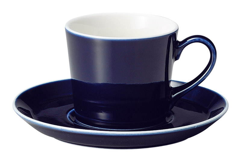 コーヒーカップソーサー おしゃれ カップアンドソーサー 175ml 陶器 四季彩陶器 美濃焼 業務用 食洗器対応 来客用 パシオン アスール 19782052-19782055