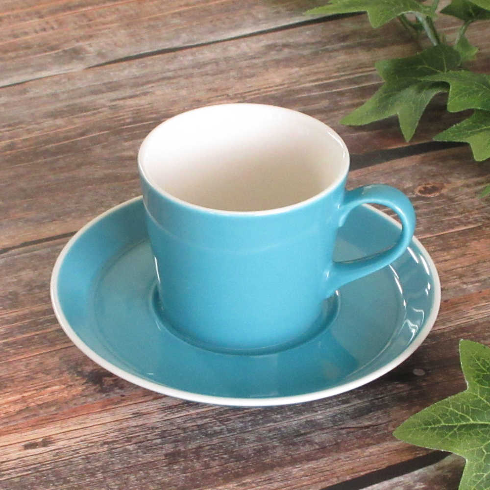 コーヒーカップソーサー おしゃれ カップアンドソーサー 175ml 陶器 四季彩陶器 美濃焼 業務用 食洗器対応 来客用 パシオン セレステ 19785052-19785055