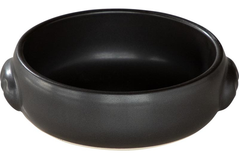 グラタン皿 耐熱皿 陶器 15cm オーブン対応 四季彩陶器 美濃焼 業務用 クジーネ ブラック 19930277