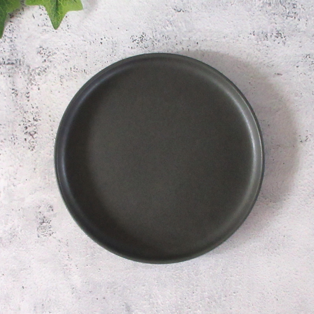 取り皿 おしゃれ シンプル 15cm スタッキング 食器 黒 四季彩陶器 美濃焼 業務用 ルフレ スティルブラック 25131172