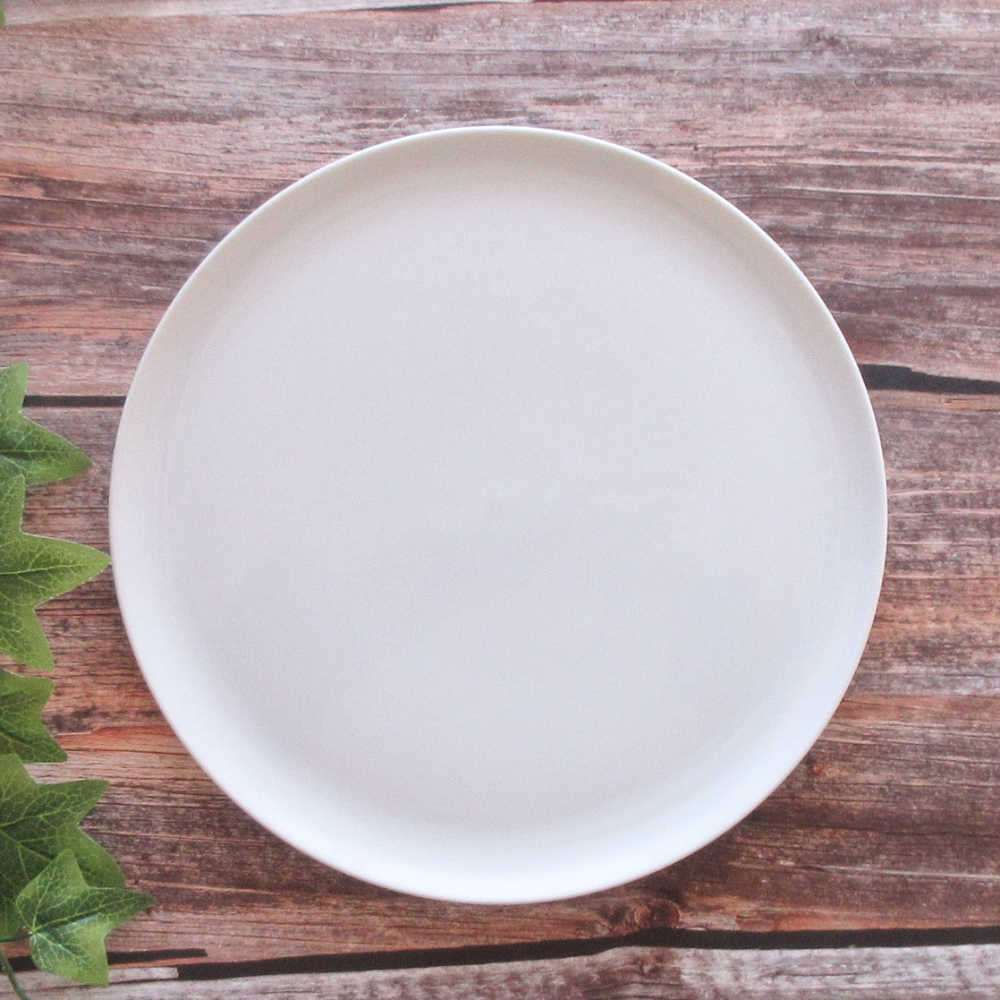 大皿 31cm ワンプレート皿 平皿 フラットプレート おしゃれ 白い食器 四季彩陶器 美濃焼 業務用 アーバンホワイト 50700031