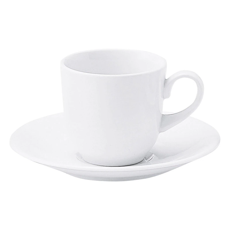 コーヒーカップソーサー カップアンドソーサー 175ml 陶器 白 四季彩陶器 美濃焼 業務用 食洗器対応 アーバンホワイト 12620052-12620055