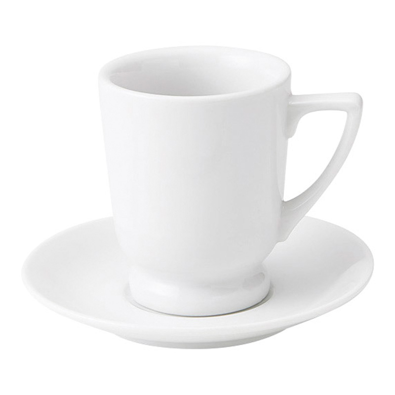 コーヒーカップソーサー マグカップ おしゃれ カップアンドソーサー 白い食器 洋食器 四季彩陶器 美濃焼 業務用 食洗器対応 アーバンホワイト 58400050-50700055
