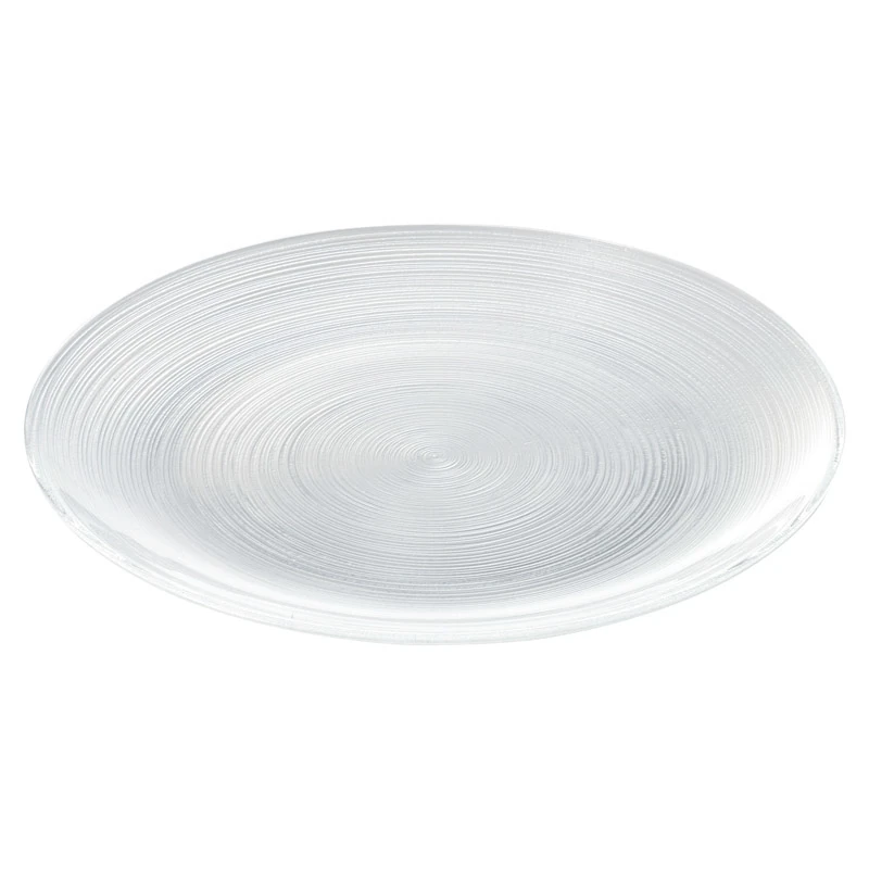 ガラス 皿 おしゃれ 大皿 盛り皿 27cm クープ皿 食器 四季彩陶器 美濃焼 業務用 イマージュ g8300002